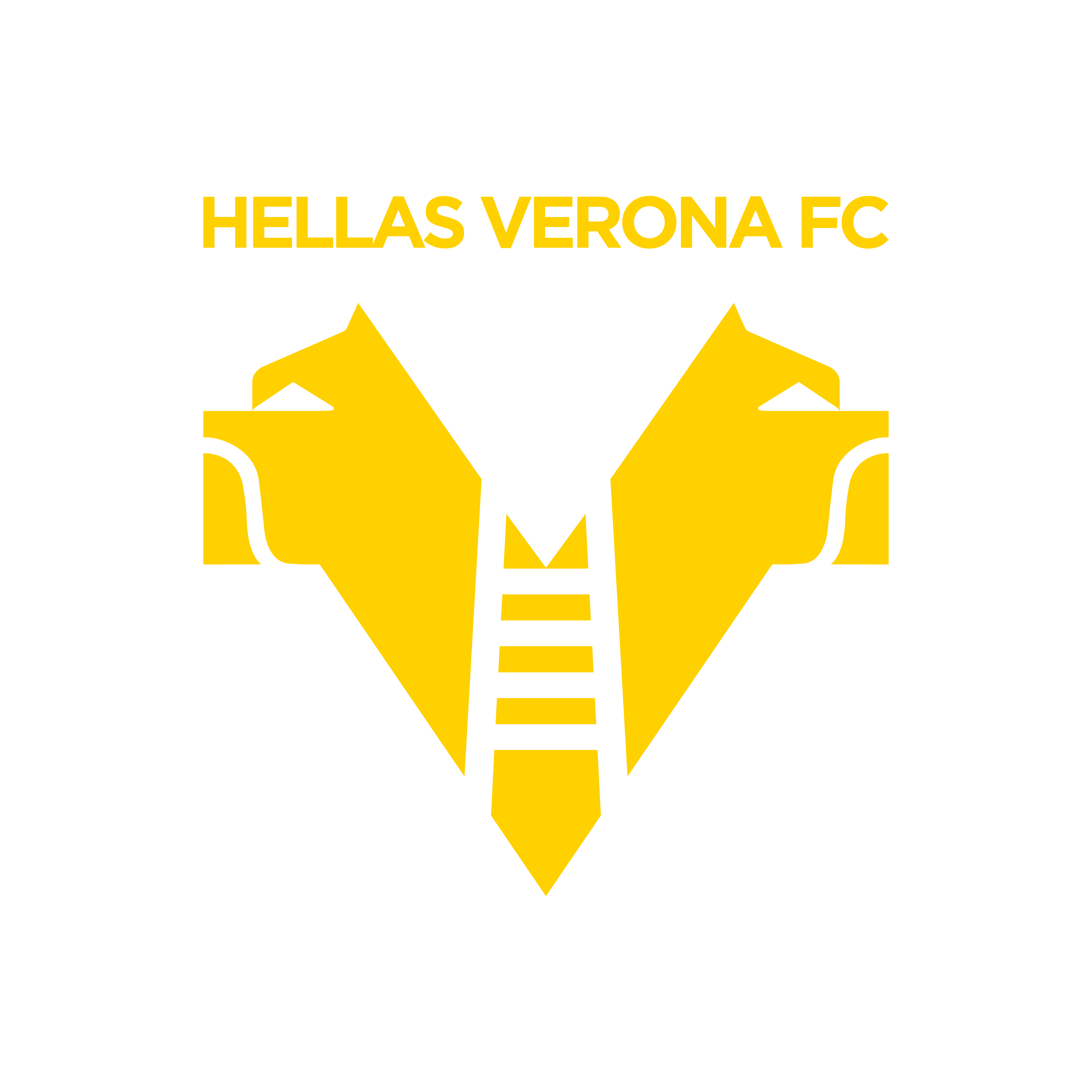 Petit Fanion De Foot Hellas Vérone – 10 X 8 Cm – Multicolore