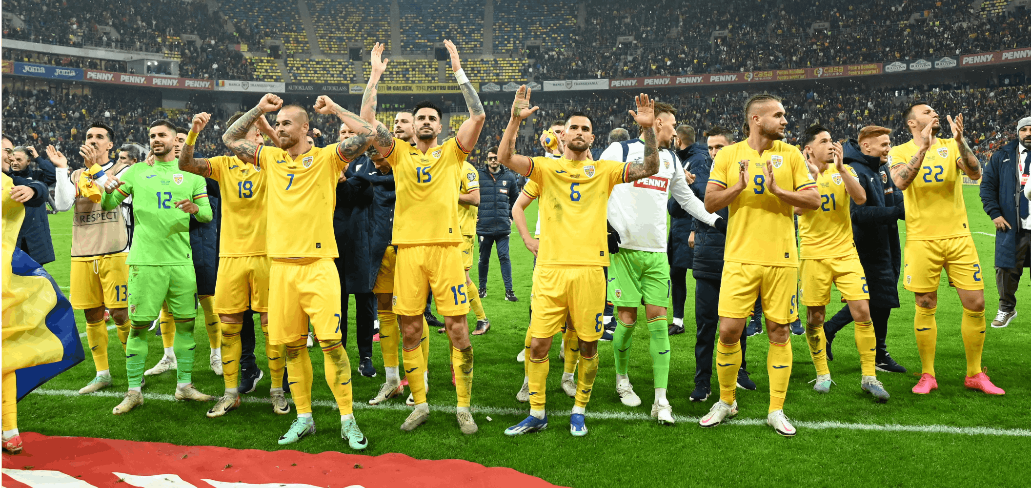 Romania National Team - Own the match-worn  signed shirts