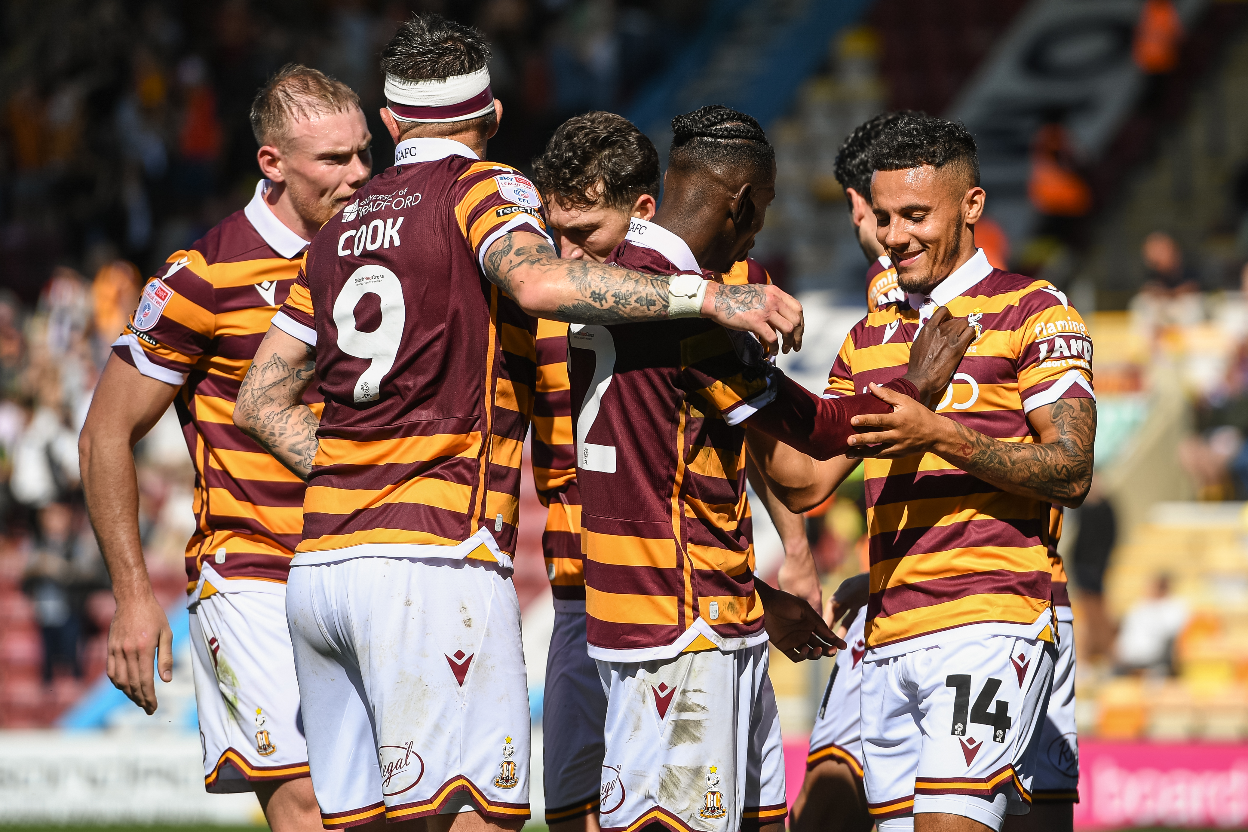 event banner for Bradford City - Gillingham