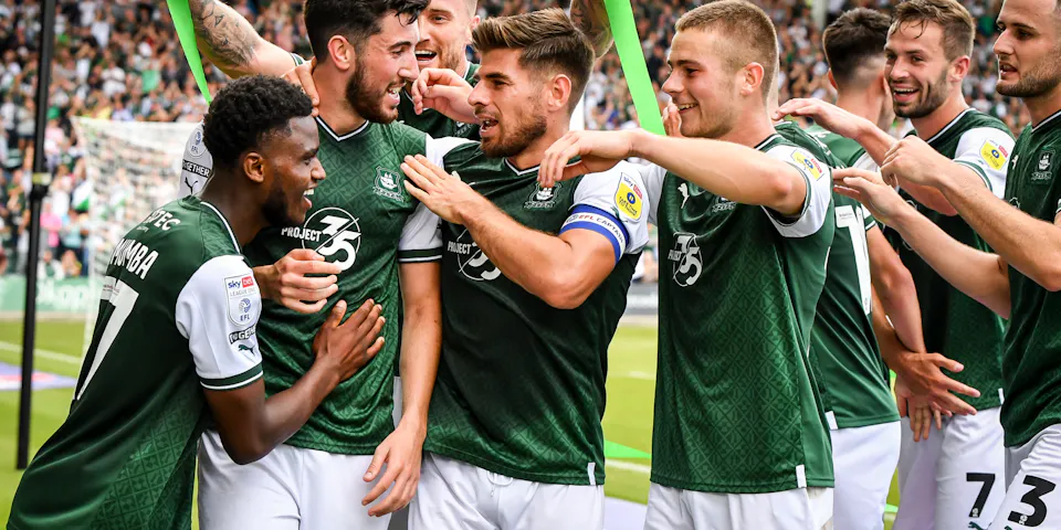 event banner for Plymouth Argyle - Peterborough United