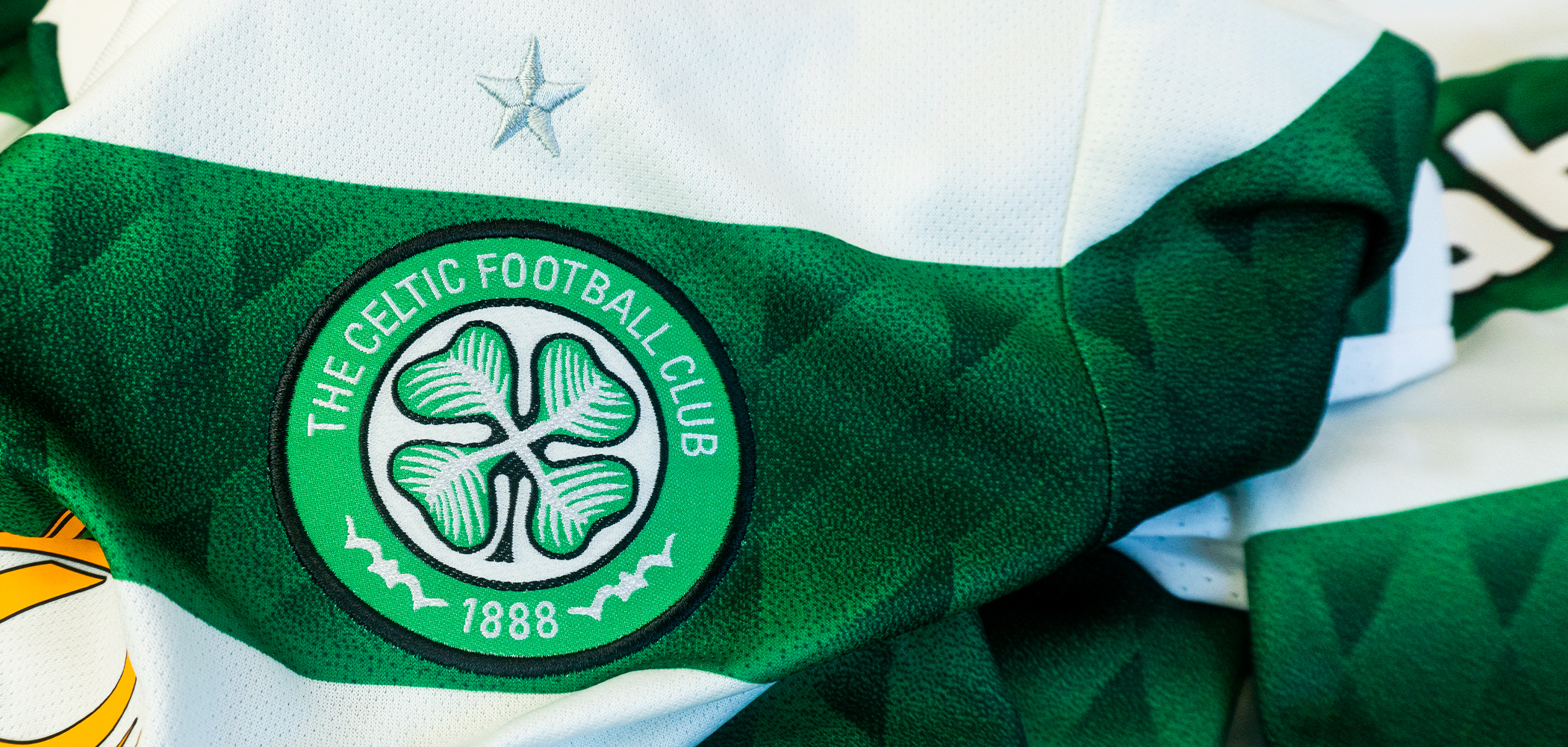 event banner for Celtic v. Rangers & Real Madrid