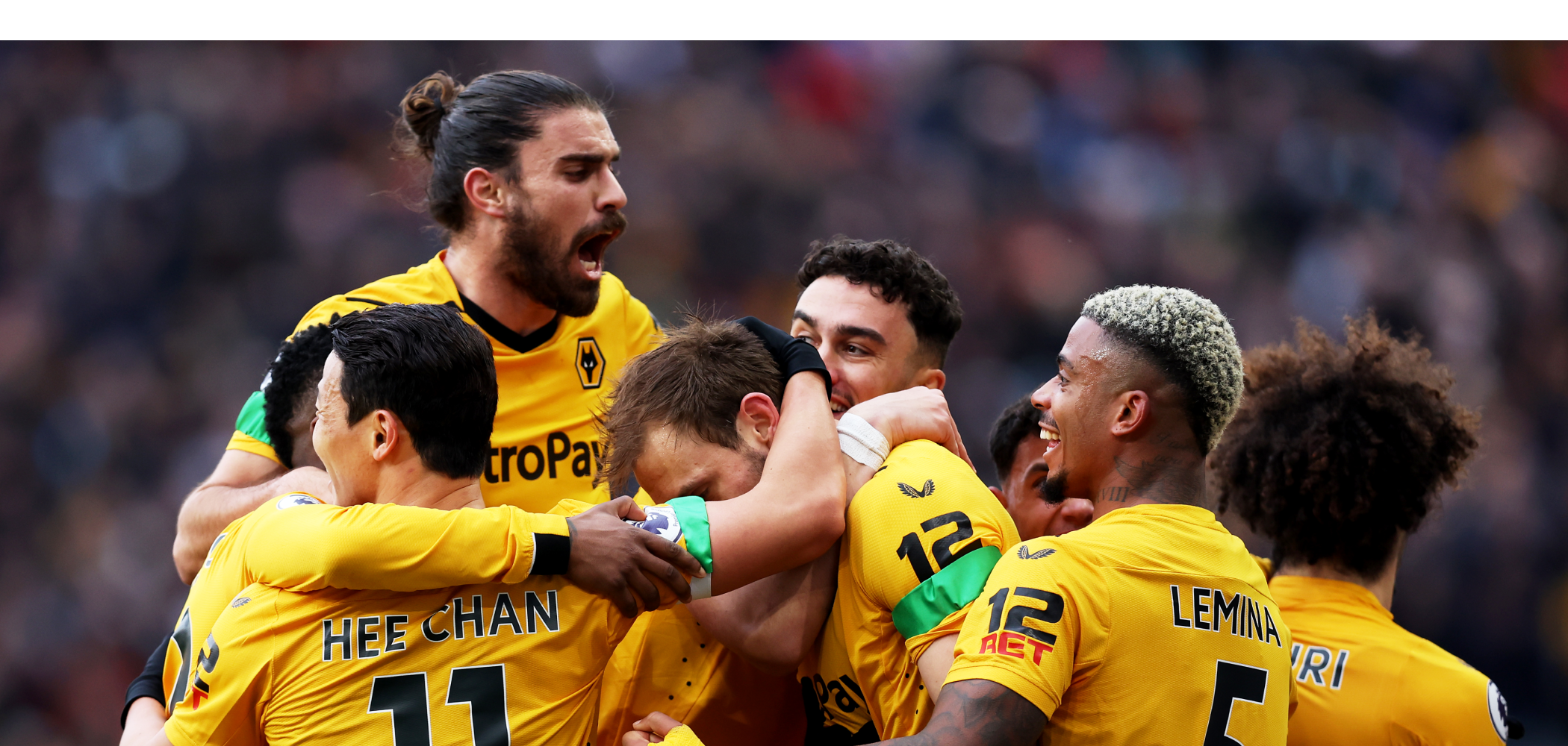 event banner for Wolverhampton Wanderers - Tottenham Hotspur