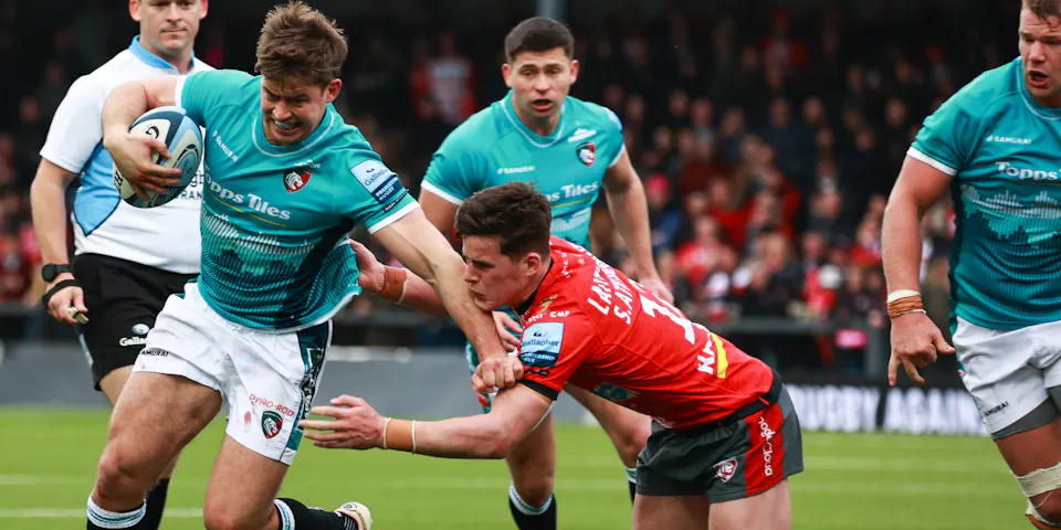 event banner for Leicester Tigers - Gloucester
