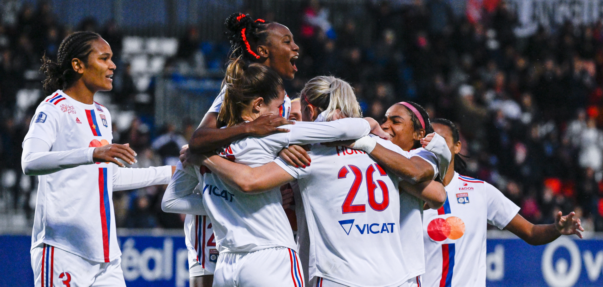 event banner for Olympique Lyonnais Féminin - Chelsea Women