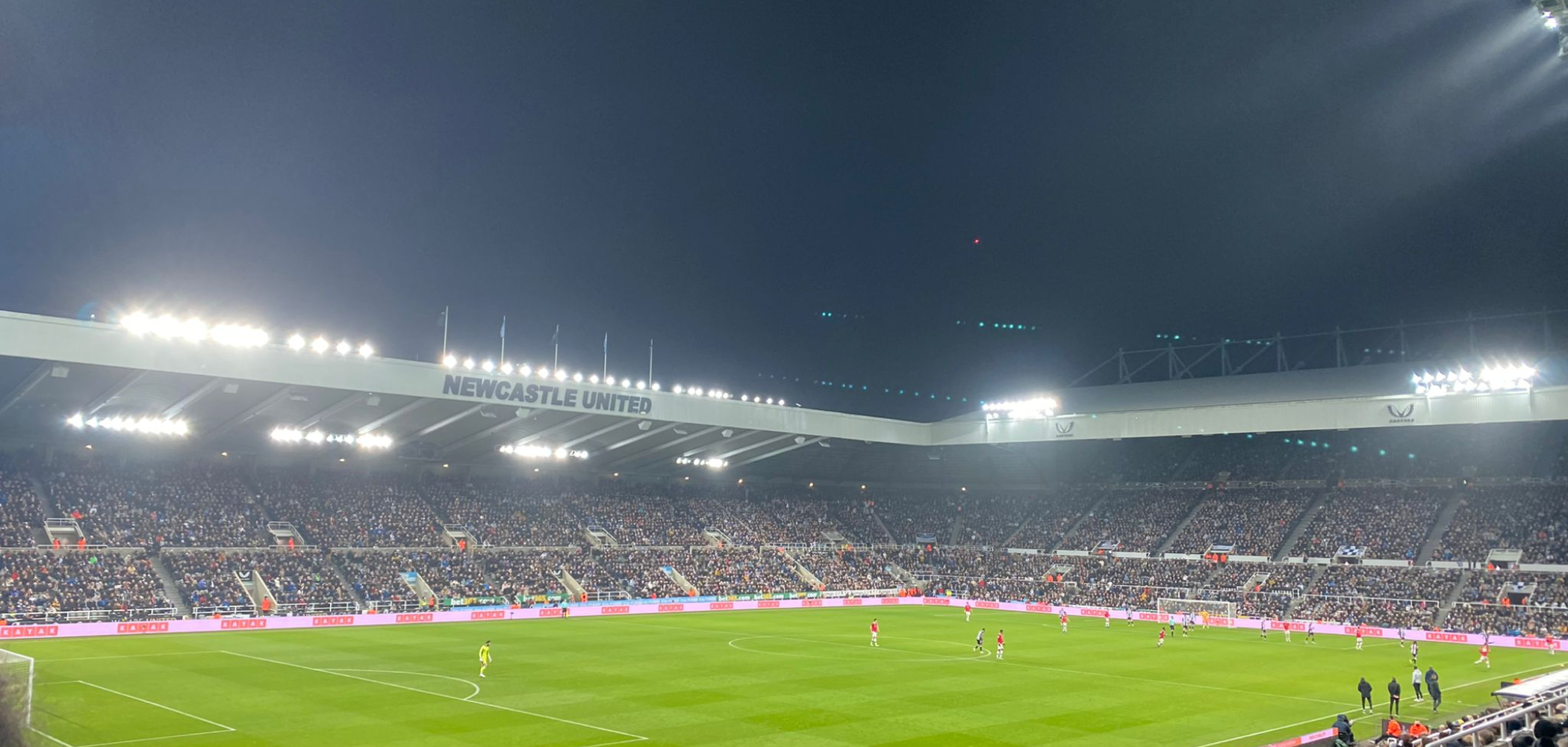 event banner for Manchester United - Newcastle United