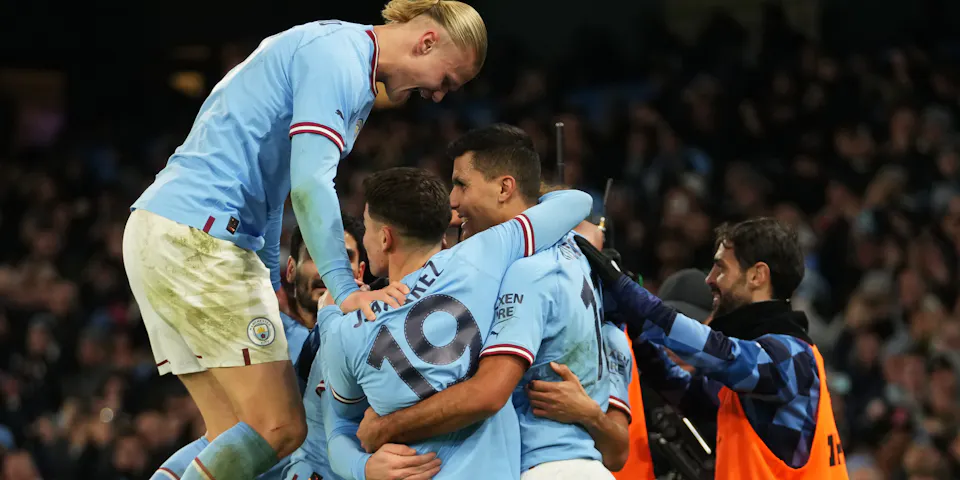 event banner for Manchester City - Manchester United