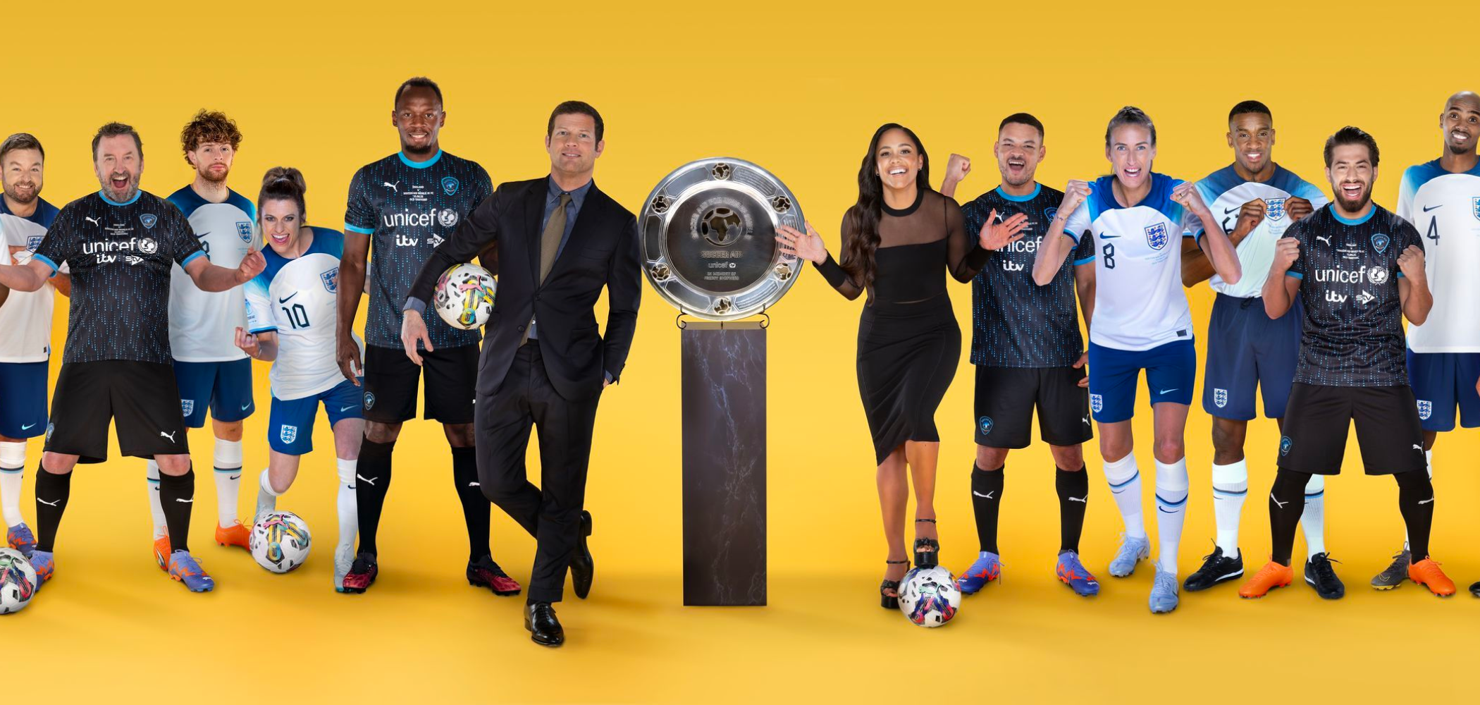 event banner for Soccer Aid 