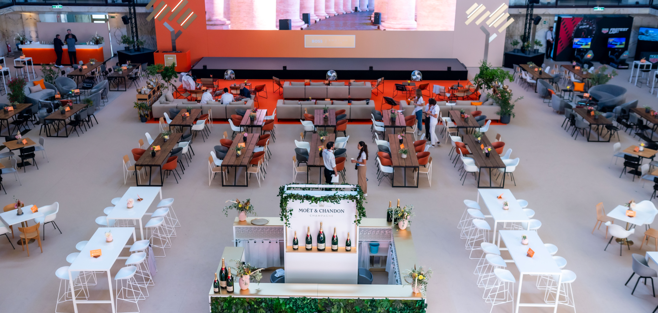 event banner for BOSS | EMOTION CLUB Formula E Hospitality