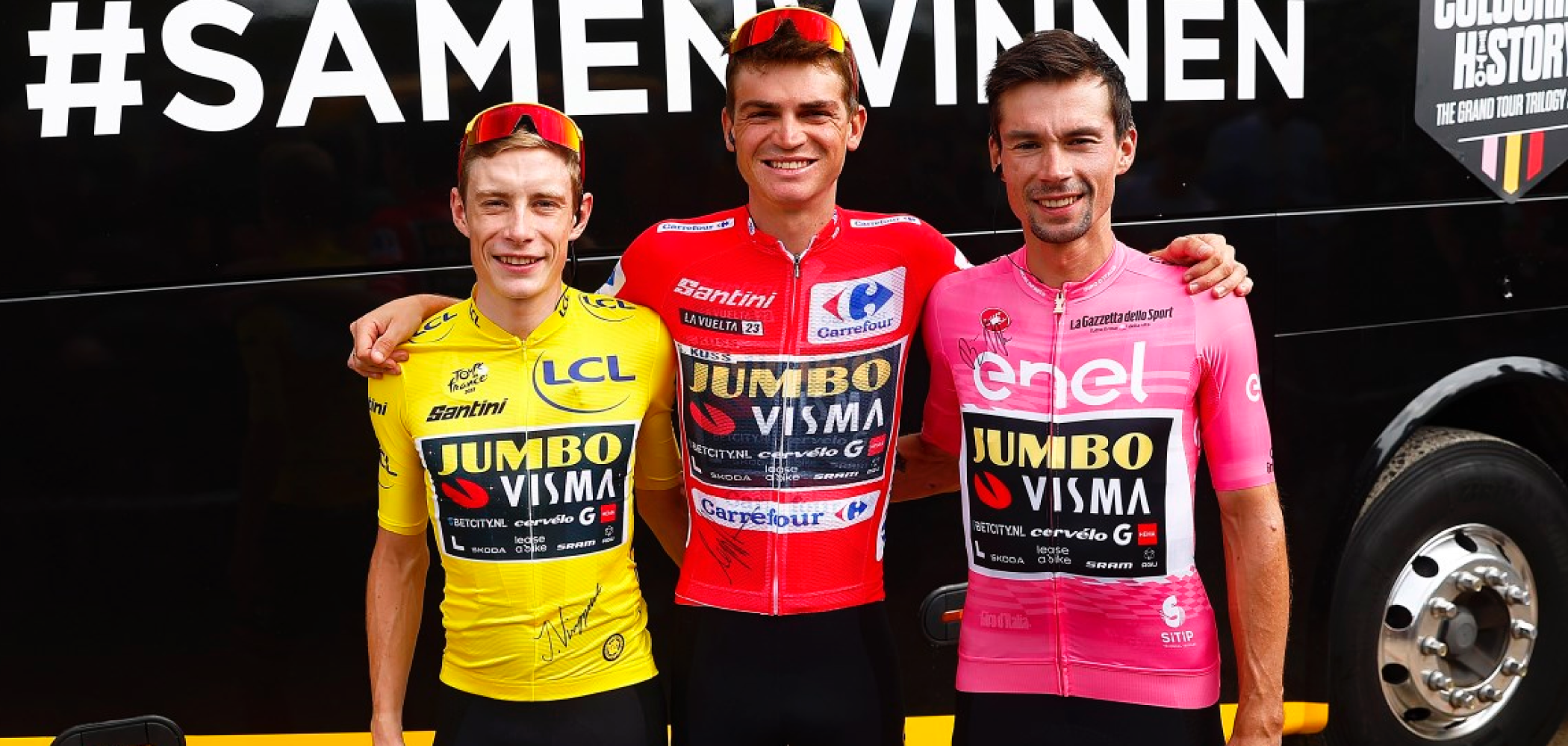 event banner for Team Jumbo-Visma | The Grand Tour Trilogy 2023