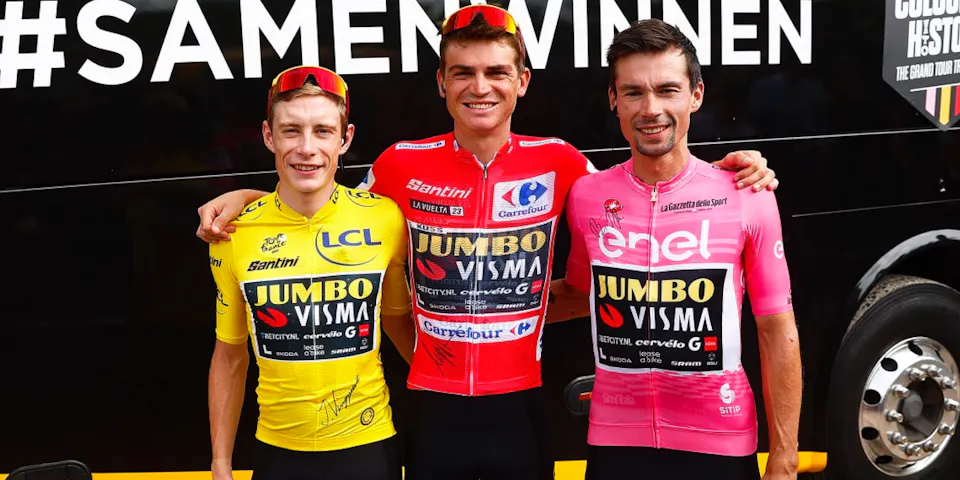 event banner for Team Jumbo-Visma | The Grand Tour Trilogy 2023