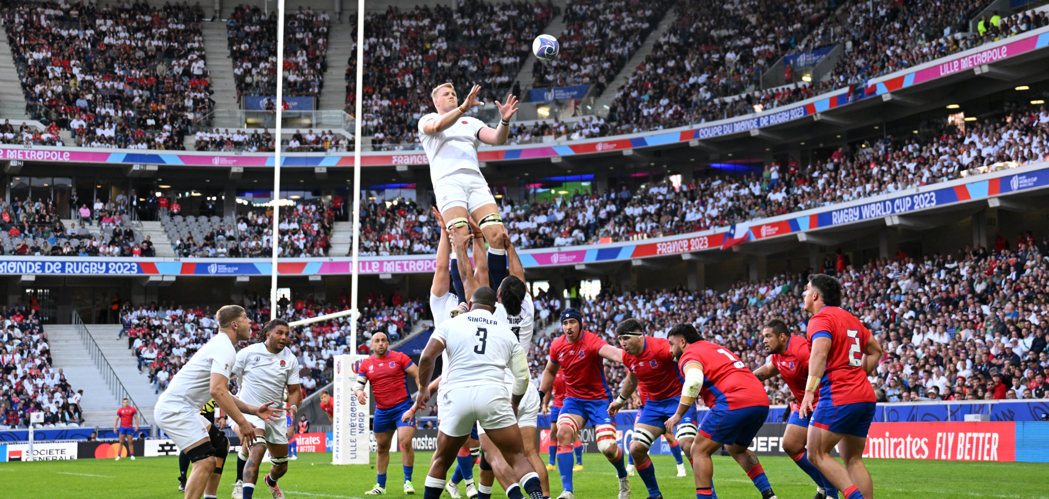 event banner for England v Chile