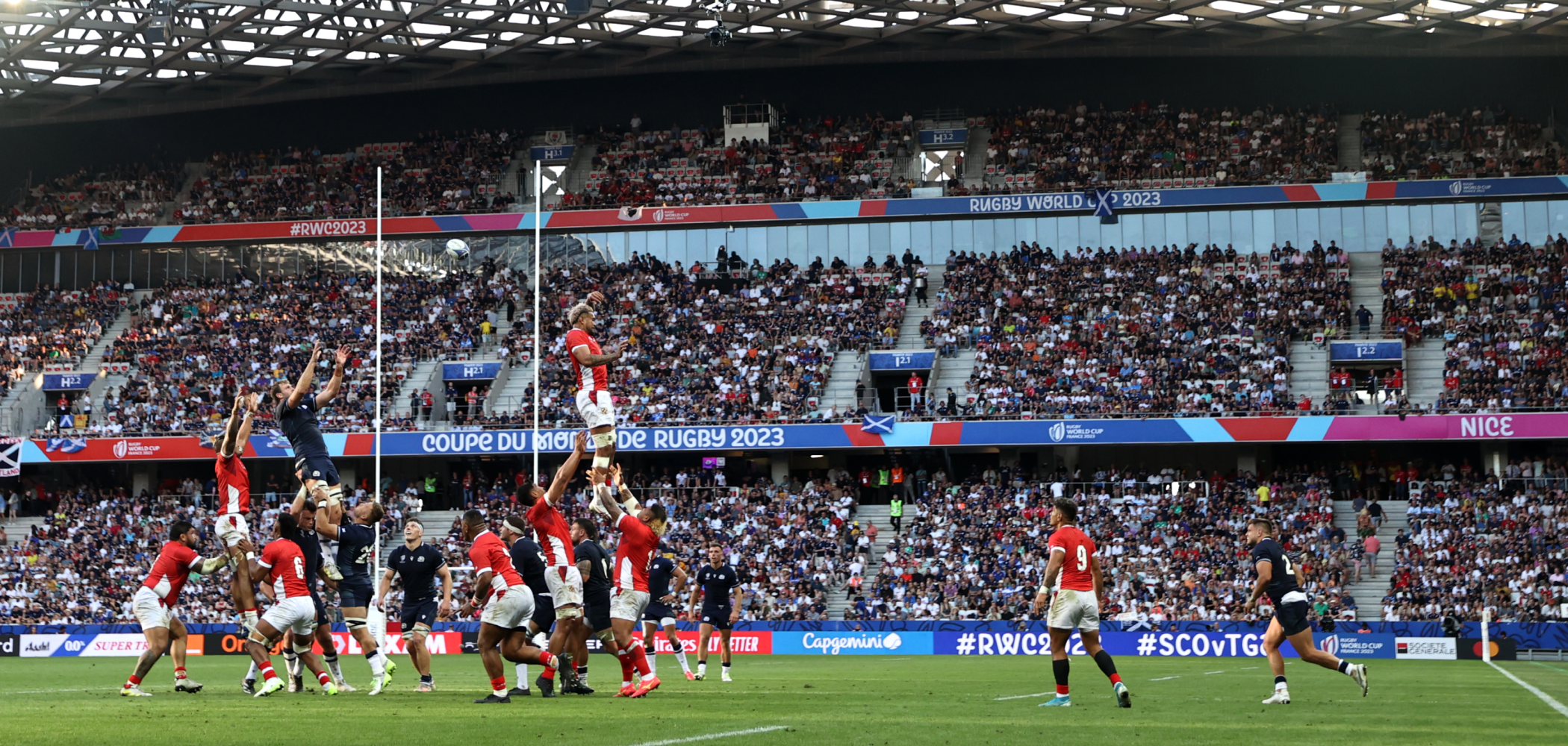 event banner for Scotland v Tonga