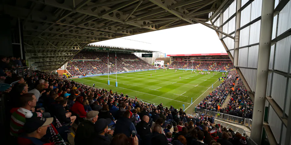 event banner for Leicester Tigers - Bristol Bears