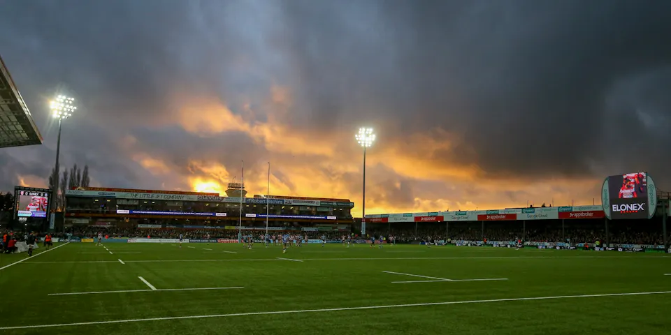 event banner for Gloucester - Bath Rugby