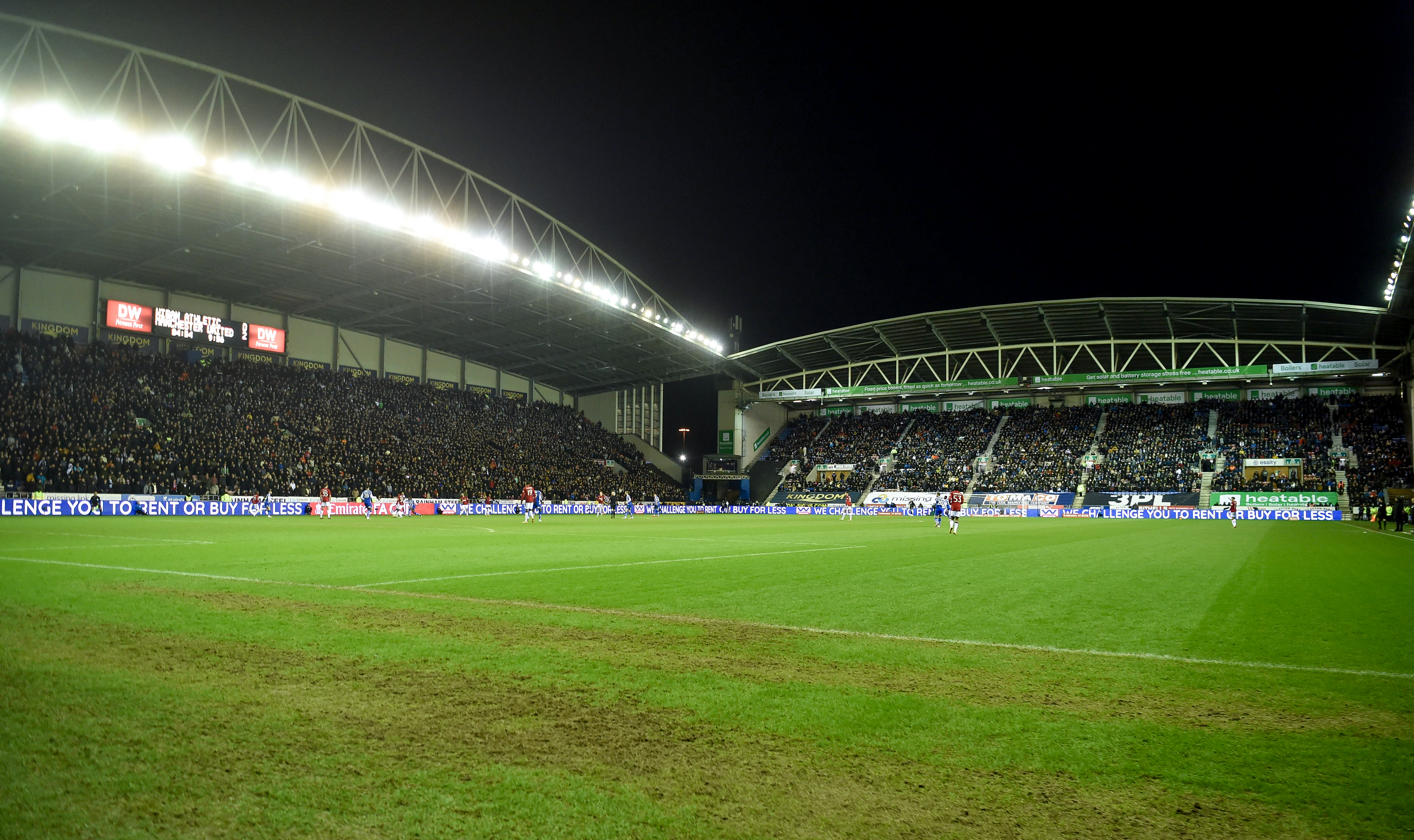 event banner for Wigan Athletic - Manchester United
