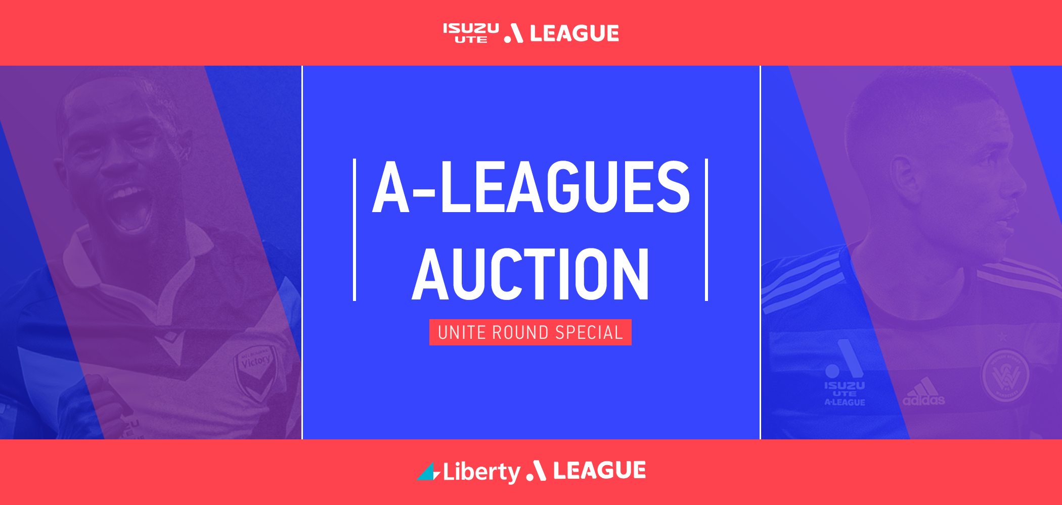 event banner for A-Leagues Unite Round Special