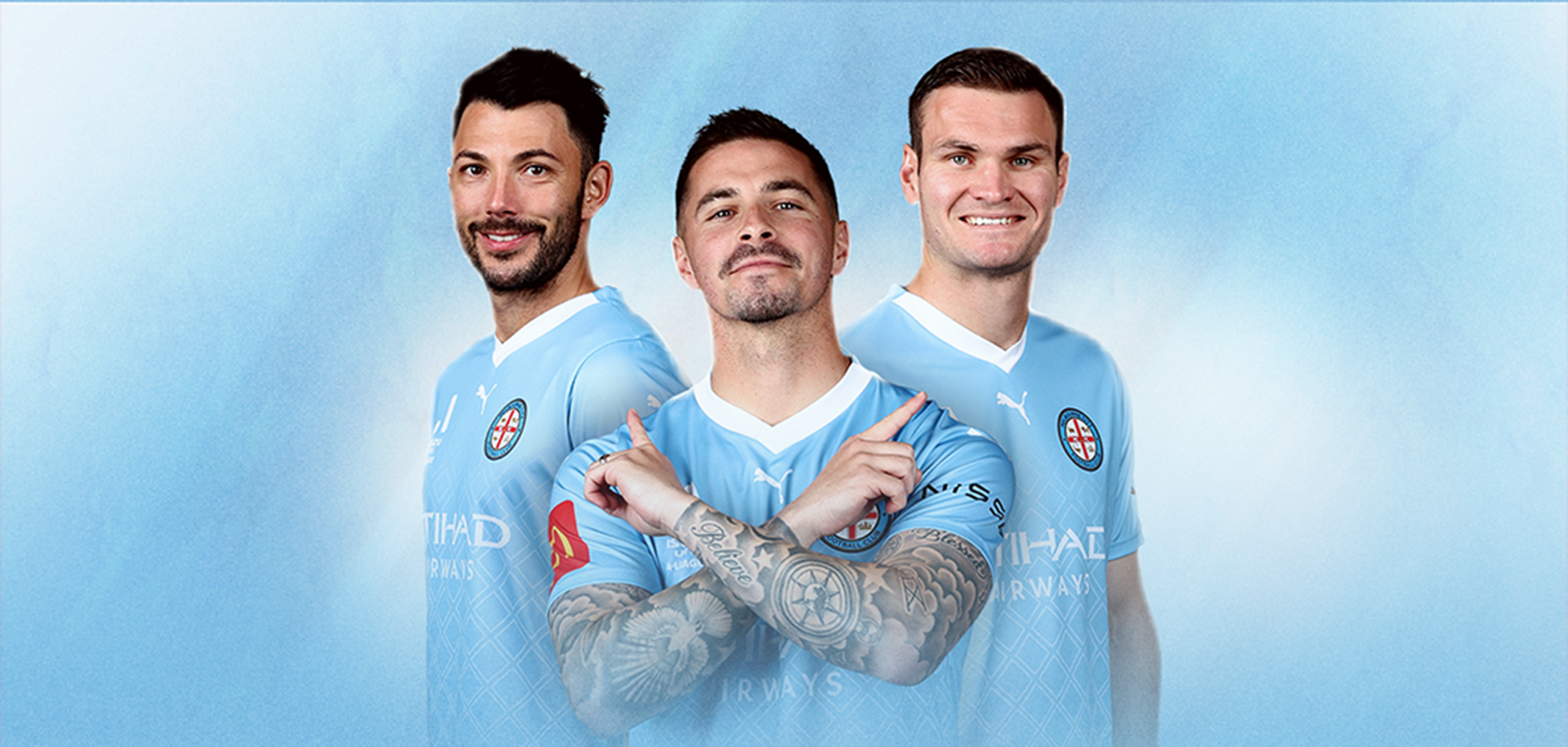 event banner for Melbourne City - Adelaide United