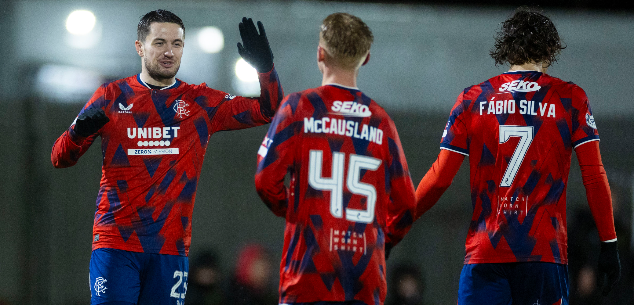 event banner for Rangers - Dumbarton