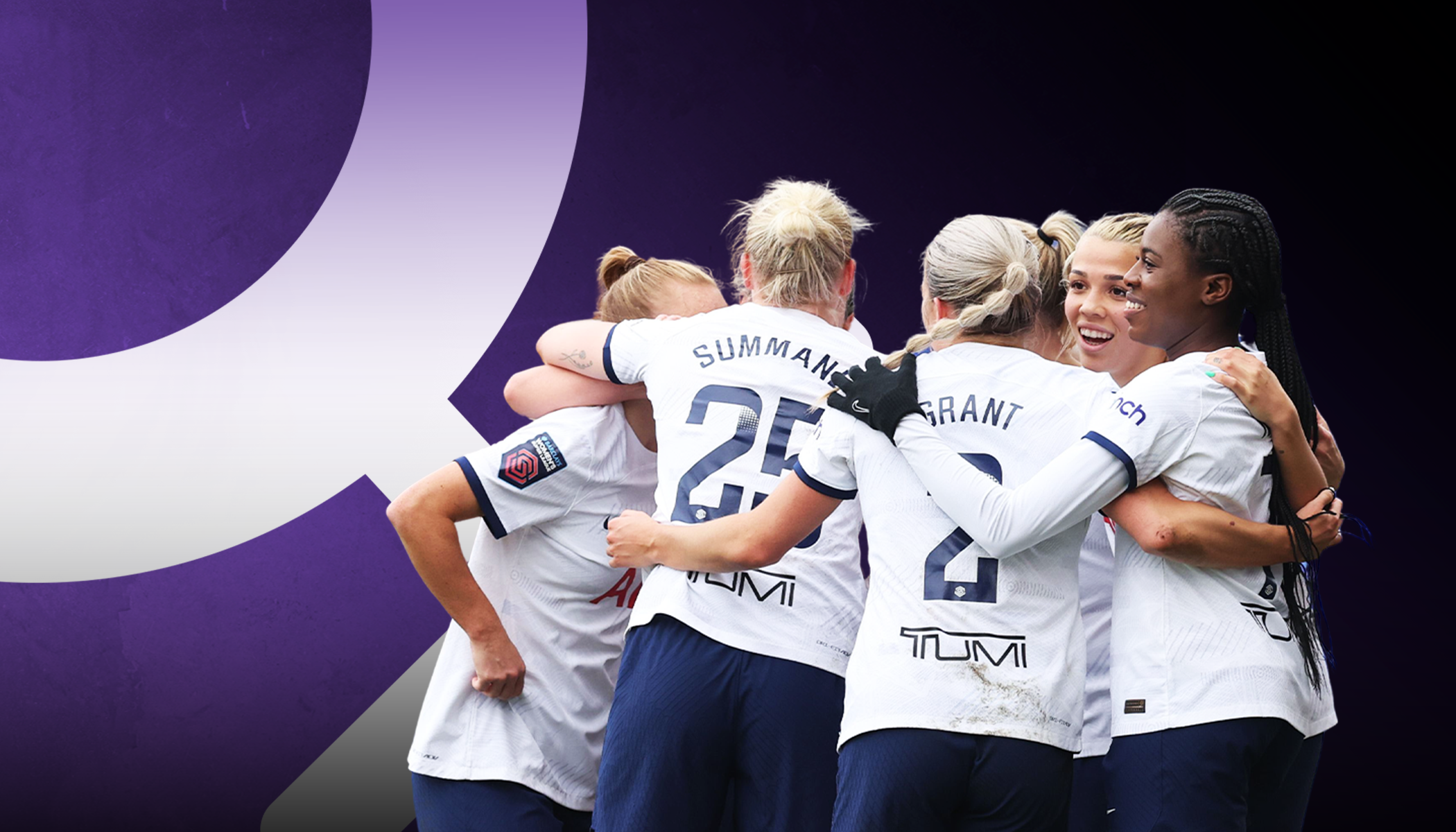 event banner for Arsenal WFC - Tottenham Hotspur Women
