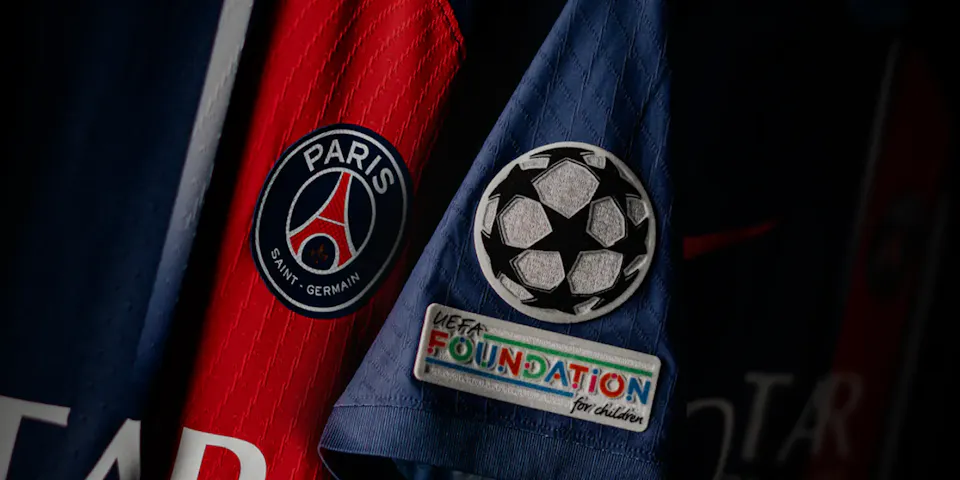 event banner for Paris Saint-Germain - Borussia Dortmund