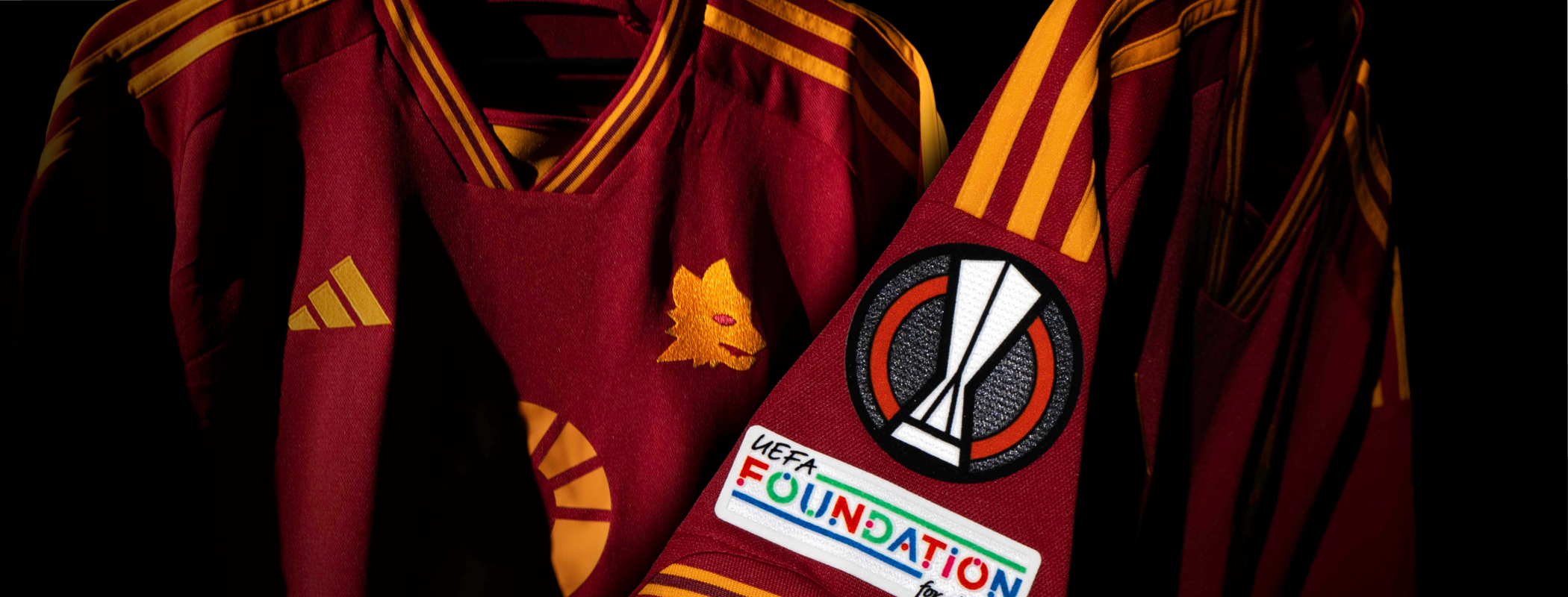 event banner for AS Roma - Bayer Leverkusen