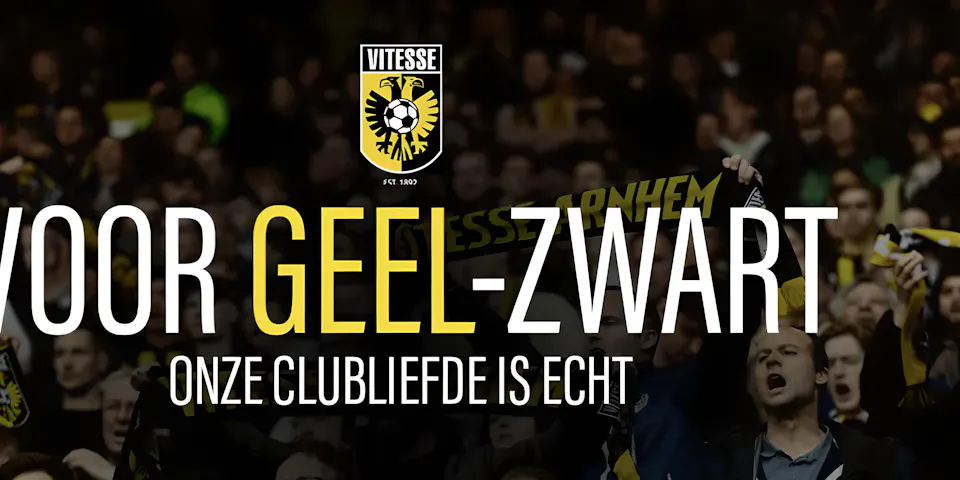 event banner for Vitesse x MWS: Voor Geel-Zwart