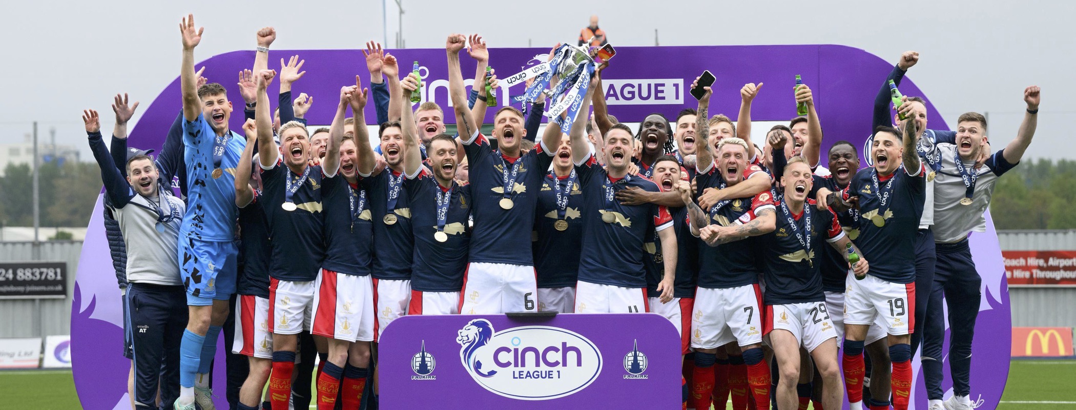 event banner for Falkirk FC 2023/24 Heritage Shirt Auction