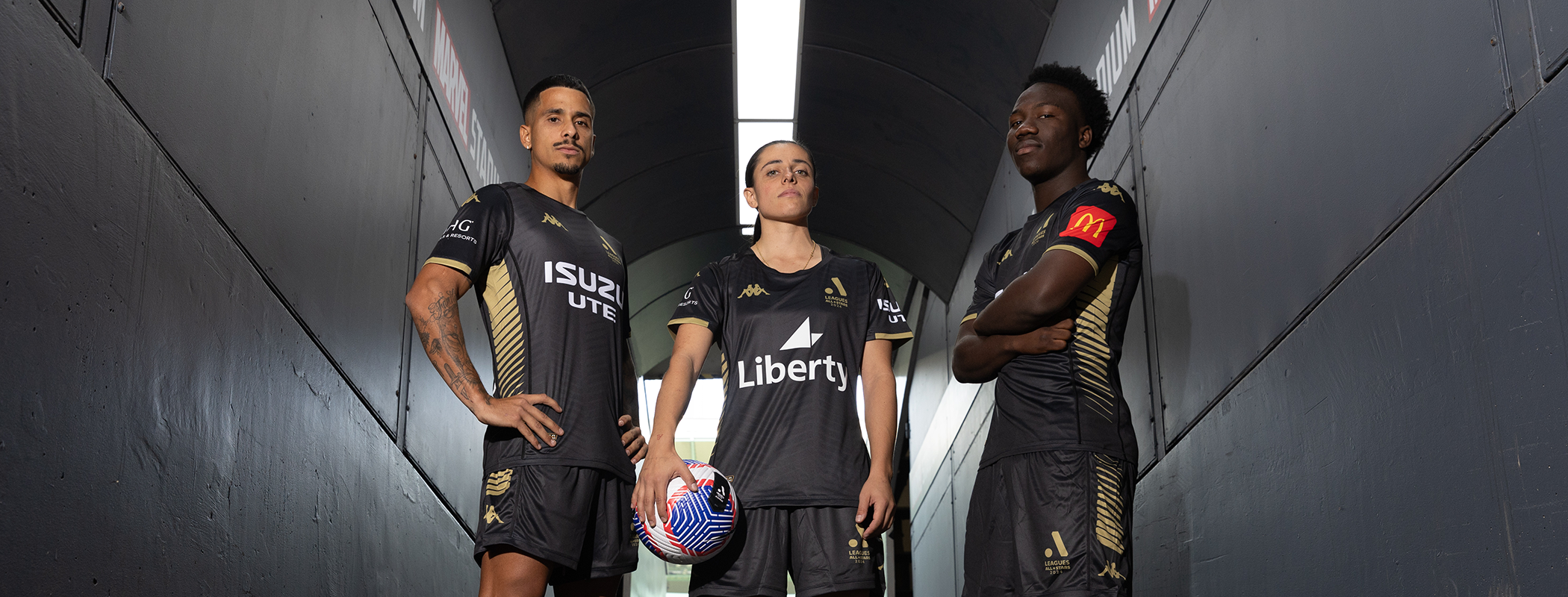 event banner for A-League All Stars Women - Arsenal WFC