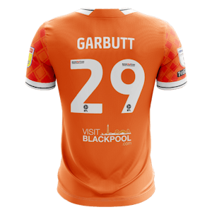 Luke Garbutt Blackpool shirt