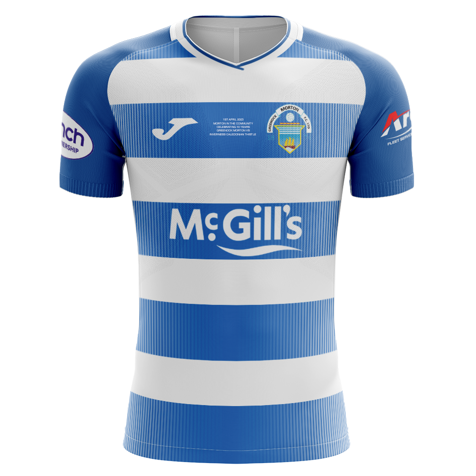 Liam Grimshaw Greenock Morton shirt