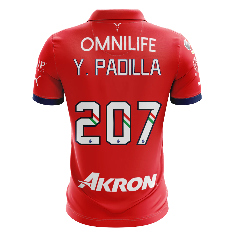 来自Chivas Guadalajara的Jonathan Yael Padilla Sandoval球衣