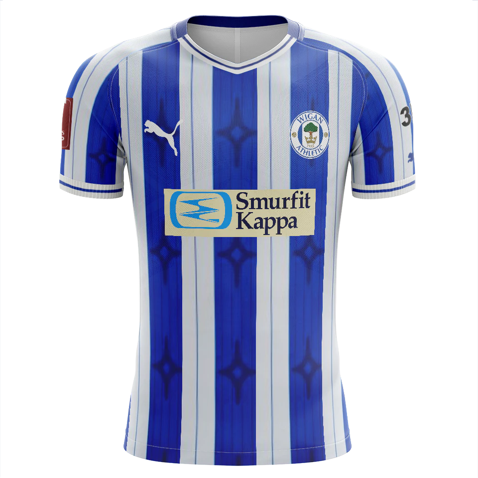 Callum Lang Wigan Athletic camisa.