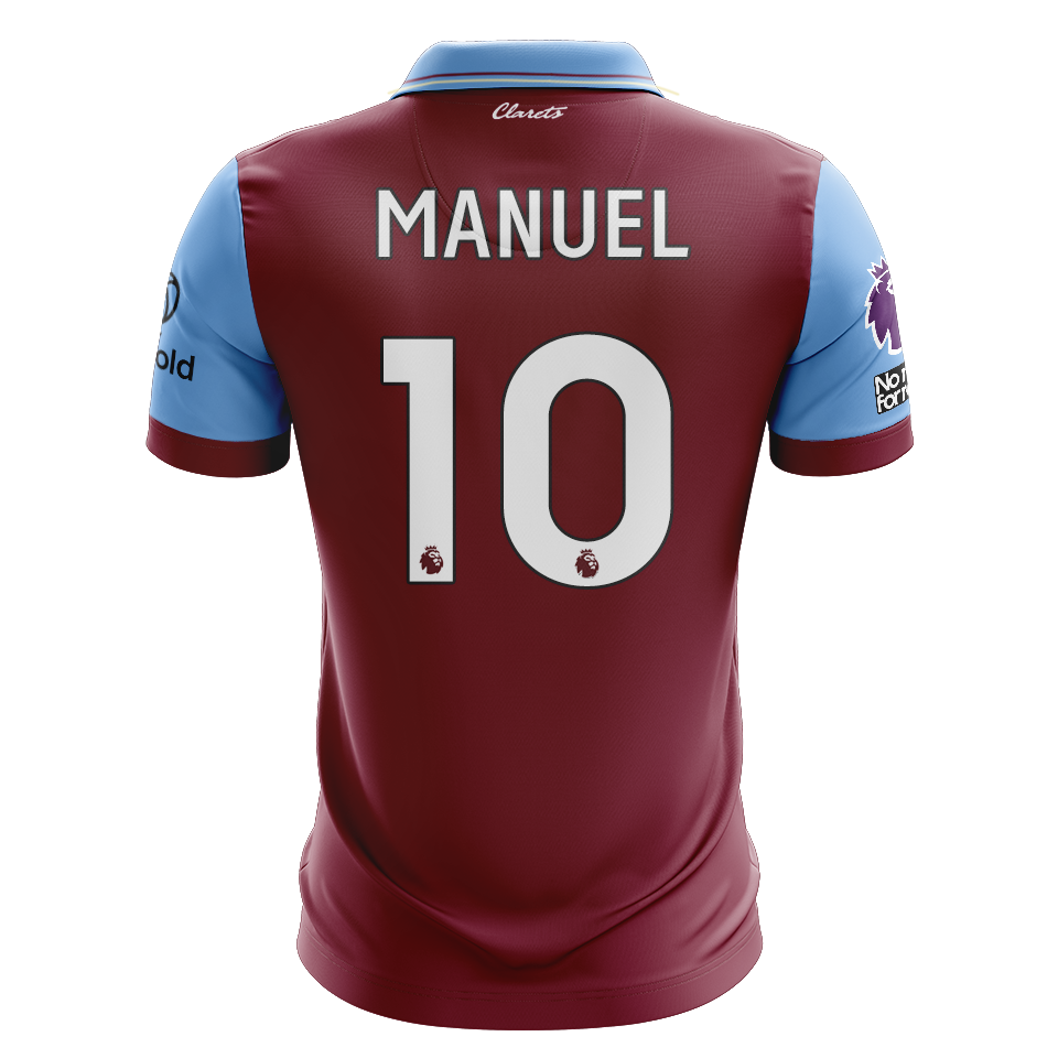 Manuel Benson Hedilazio Burnley camisa.