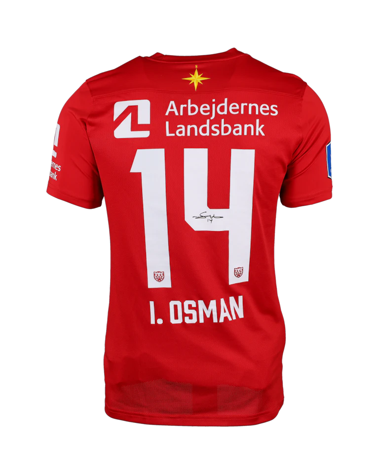 来自FC Nordsjælland的Ibrahim Osman球衣