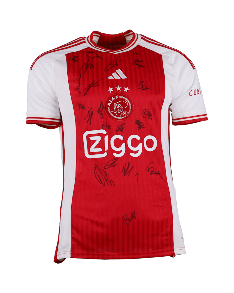 Squad signed shirt | Ajax voor Geel Zwart