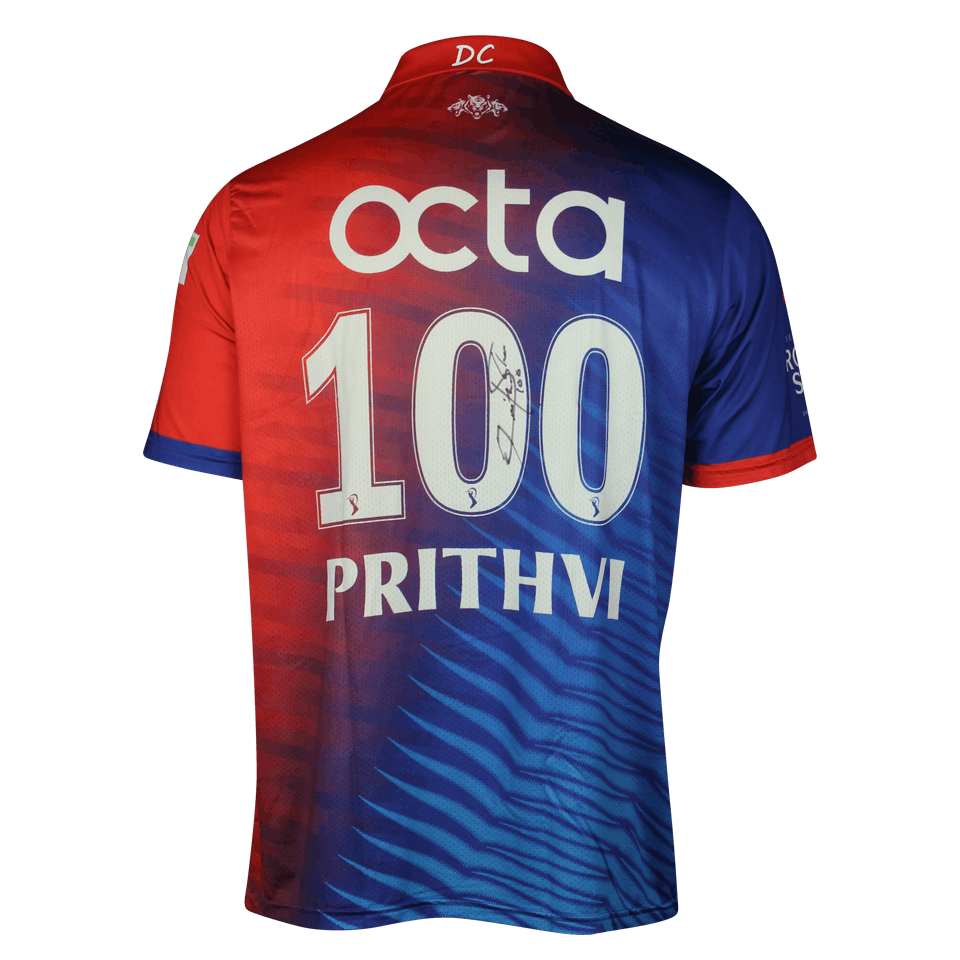 prithvi shaw jersey number