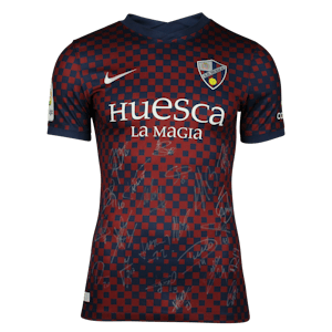 SD Huesca Squad Signed Shirt (home)