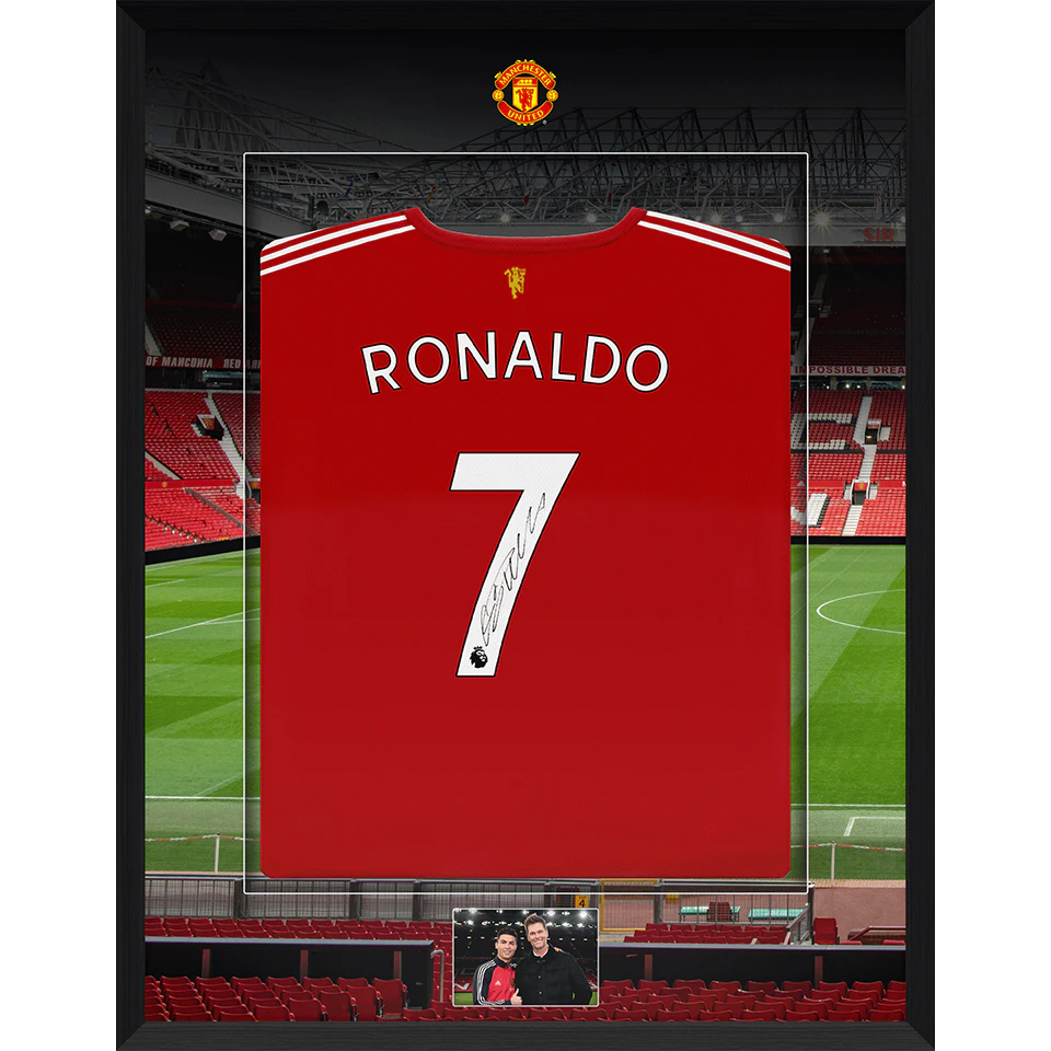 Cristiano Ronaldo & Tom Brady - Framed Signed Shirts