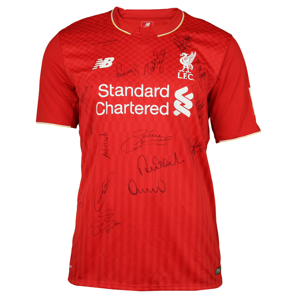 Liverpool squad signed shirt | Corazón Classic Match 2015 - 1