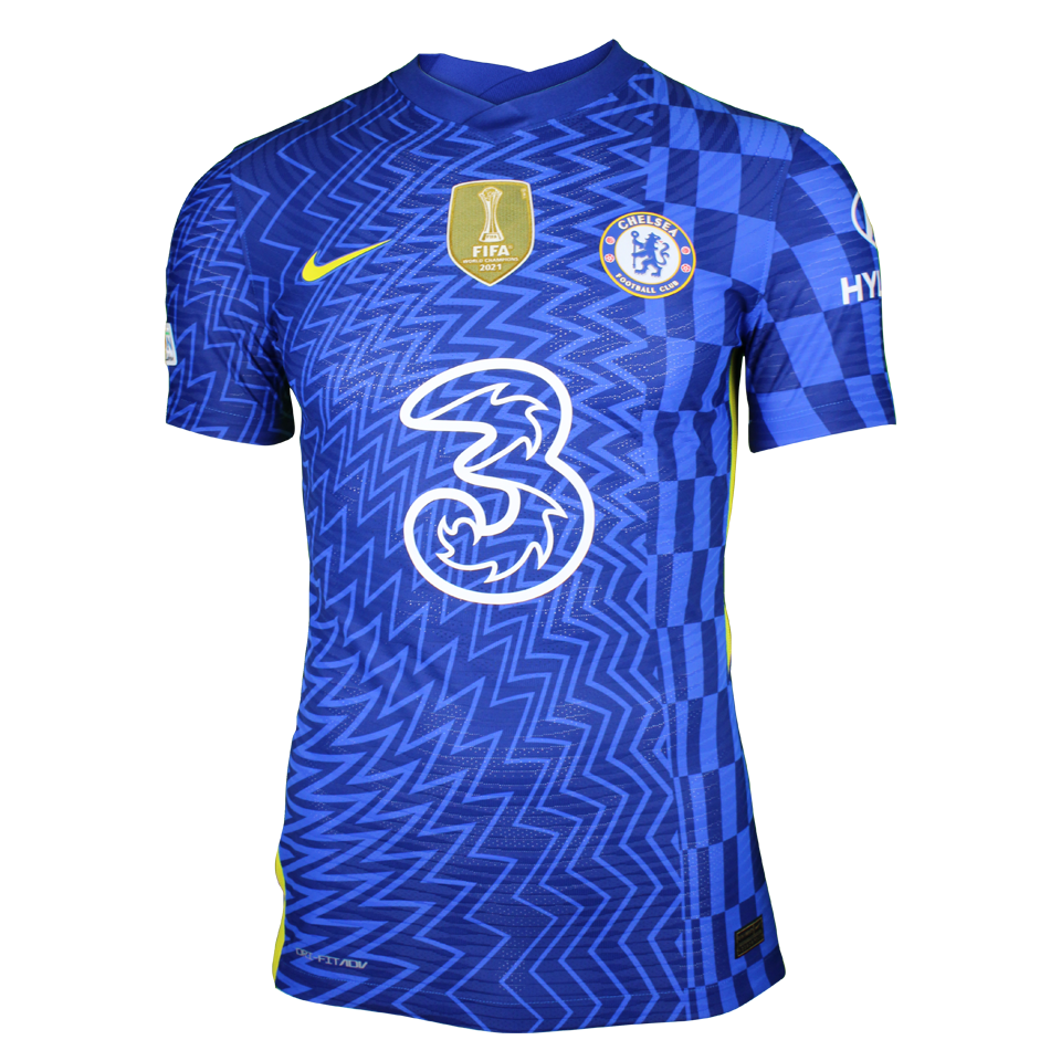ウェア Hazard15-16Chelsea PremierLeague uniform 2015-16 Chelsea Match Issue Champions League Home Shirt Zouma #5
