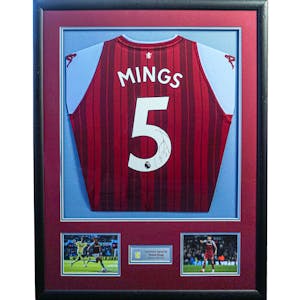 Framed Signed Shirt - Tyrone Mings
