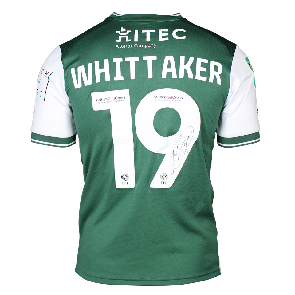 Morgan Whittaker Plymouth Argyle jersey