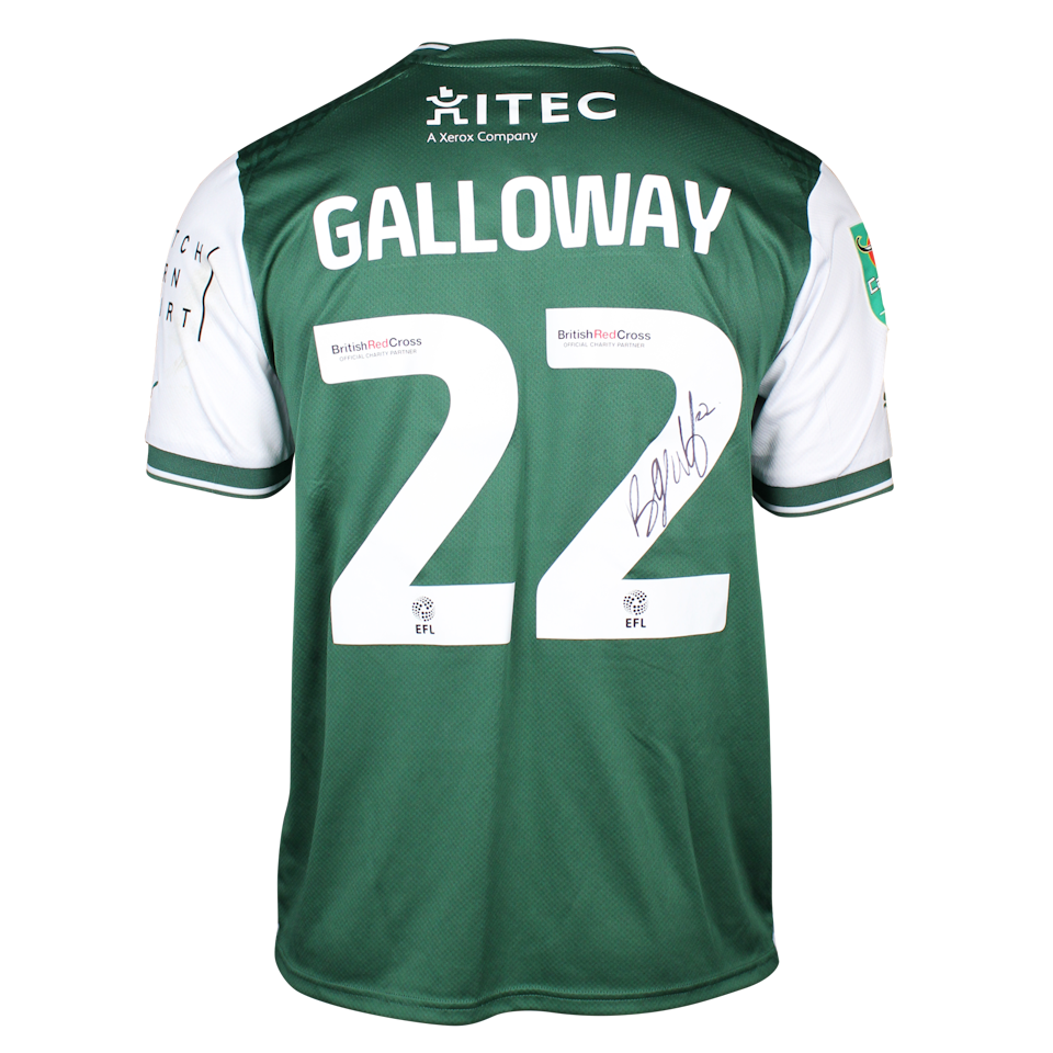Brendan Galloway Plymouth Argyle shirt