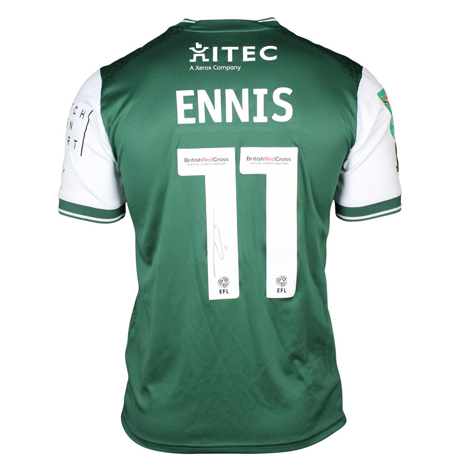Niall Ennis Plymouth Argyle shirt