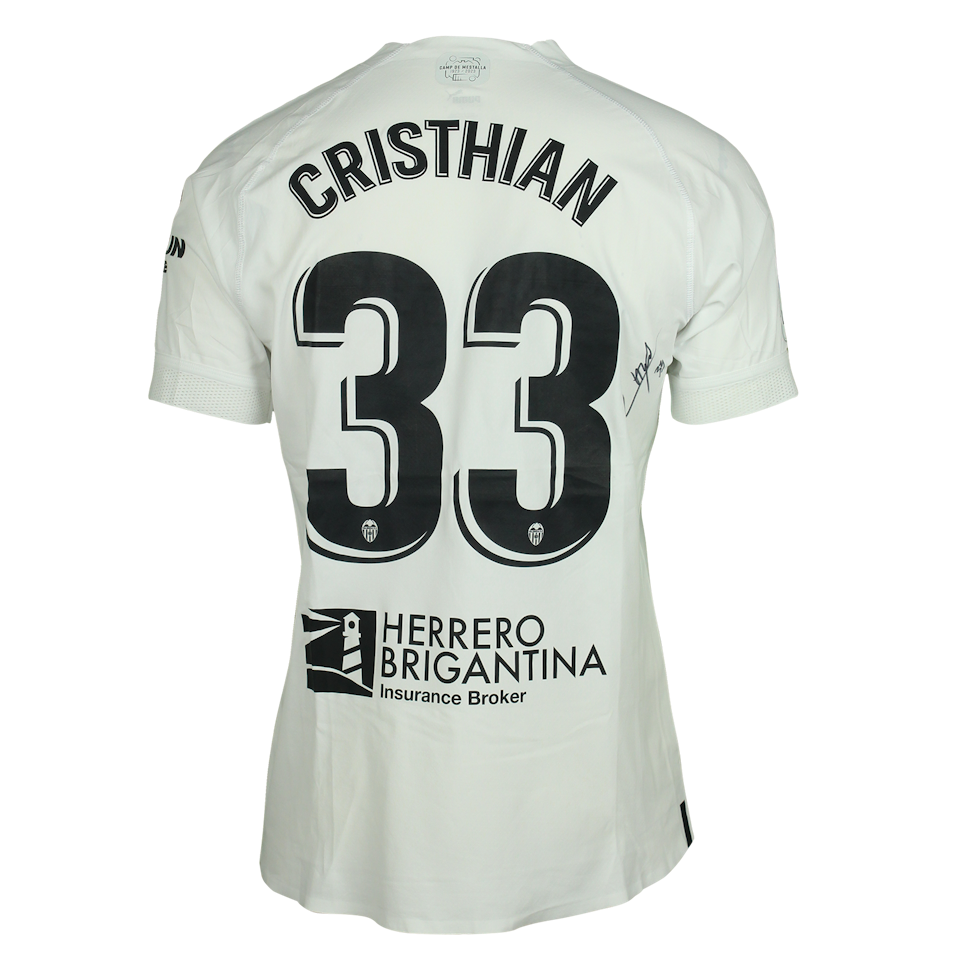 Cristhian Mosquera Valencia CF shirt