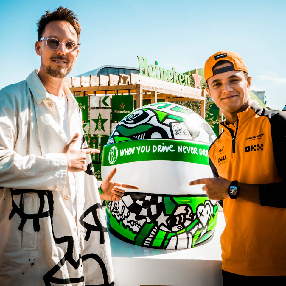 Heineken x Pablo Lücker: Unique Helmet Signed by F1 Drivers
