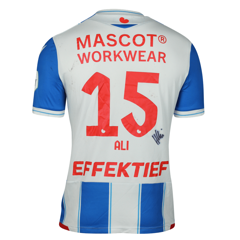 trimmen voorkant account Ali Hussein | SC Heerenveen - FC Twente | MatchWornShirt