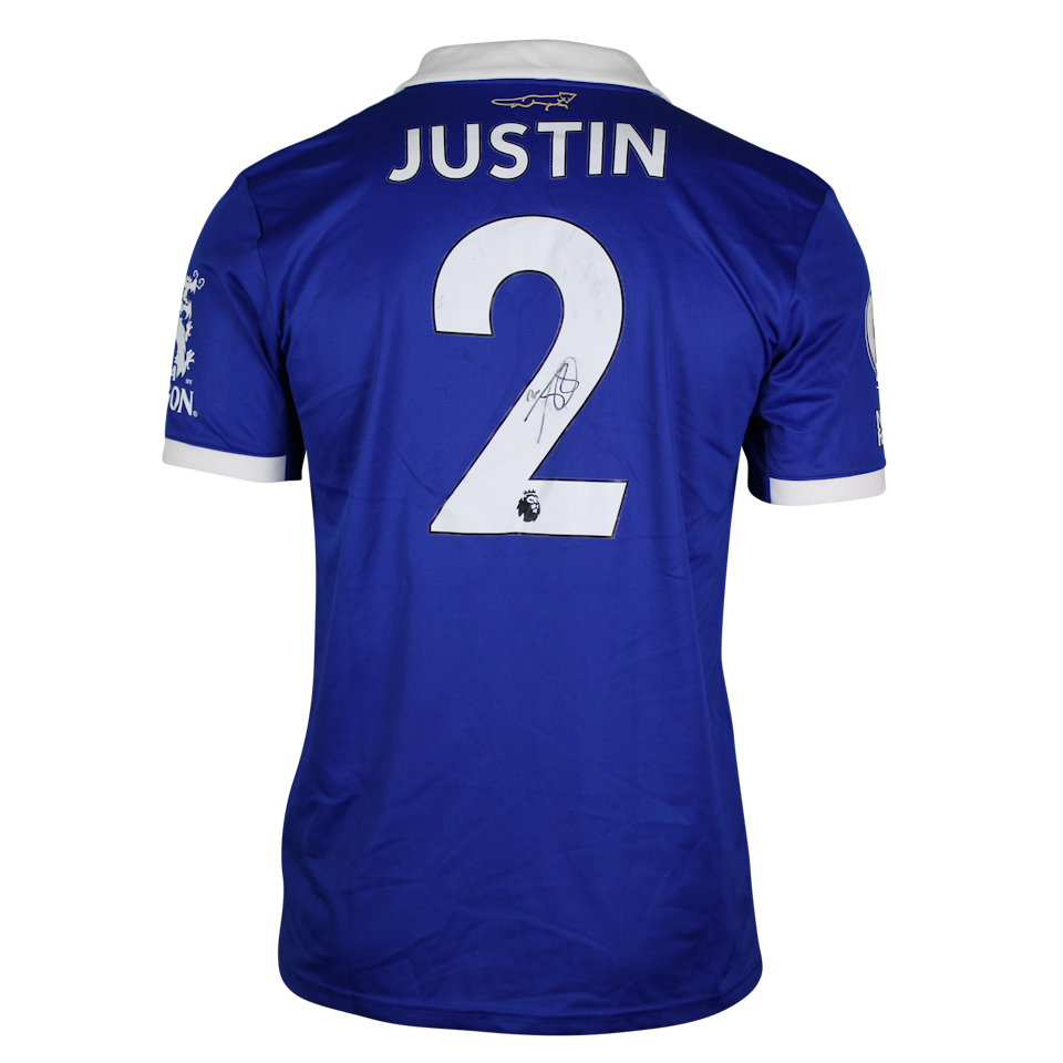 James Justin Leicester City shirt