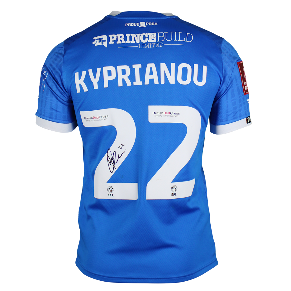 Hector Kyprianou Peterborough United shirt