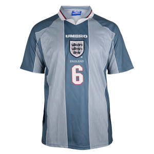 Signed England Euro '96 Away Shirt | Gareth Southgate 